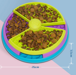 Slow Feeder Dog Bowl - Pawlume Puzzle for Engaging Mealtime Fun