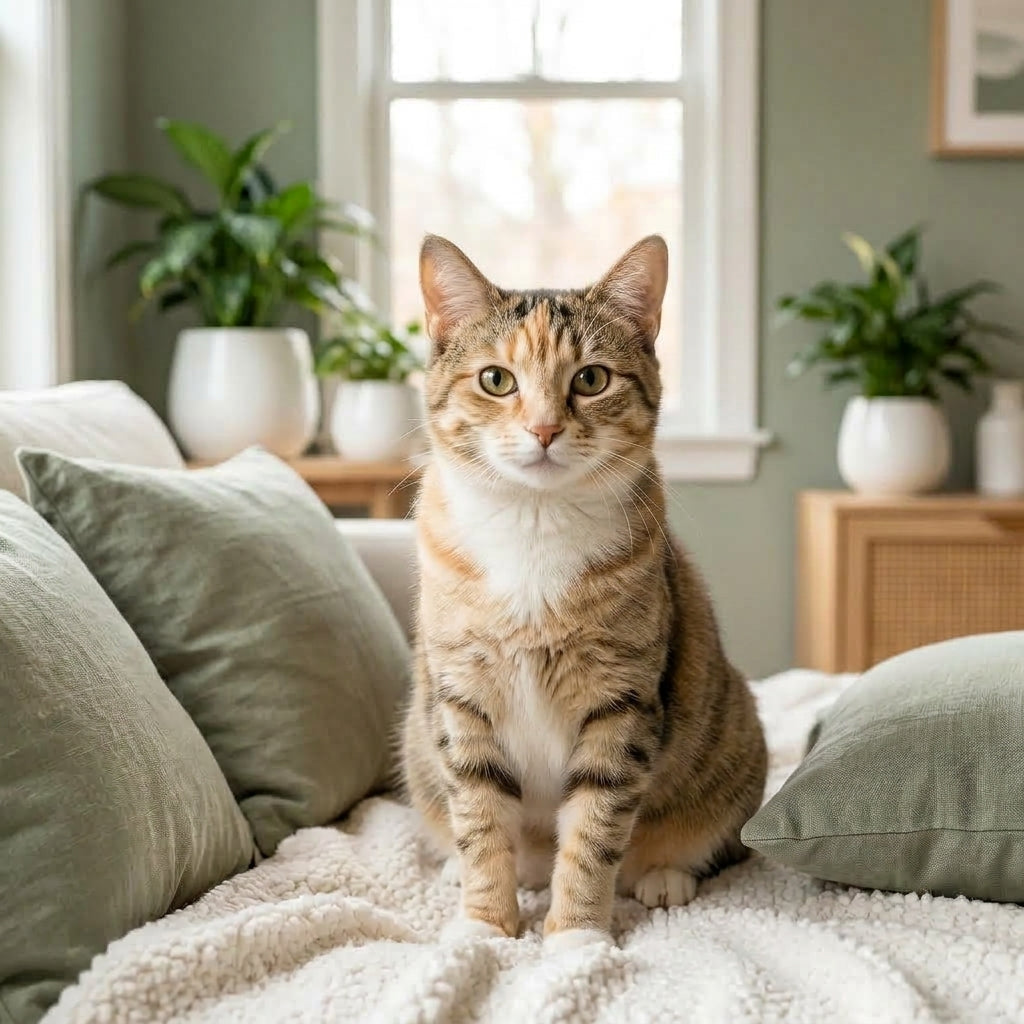 Gatto sul divano