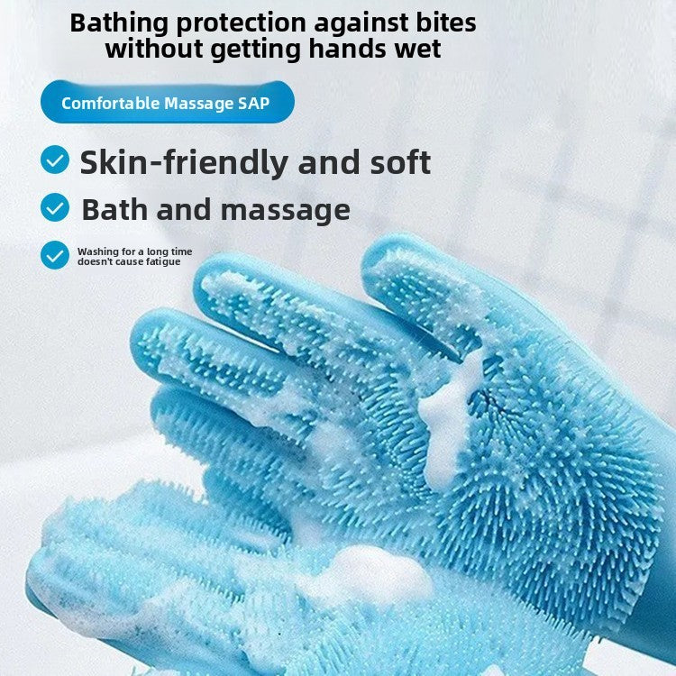 Pawlume Pet Bathing Gloves