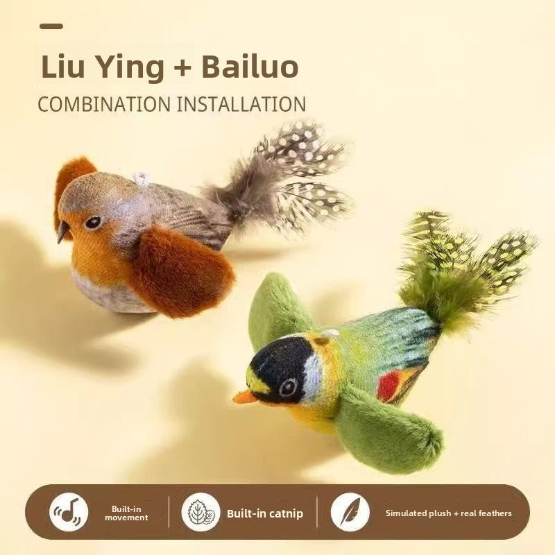Pawlume Chirping Bird Cat Toy