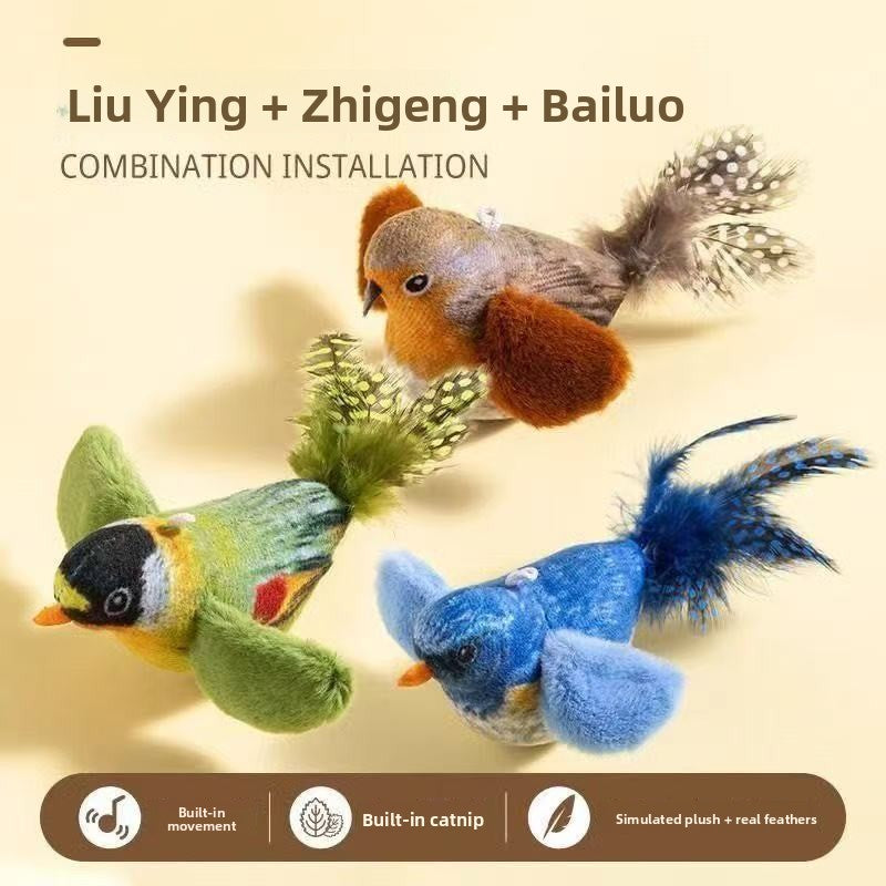 Pawlume Chirping Bird Cat Toy