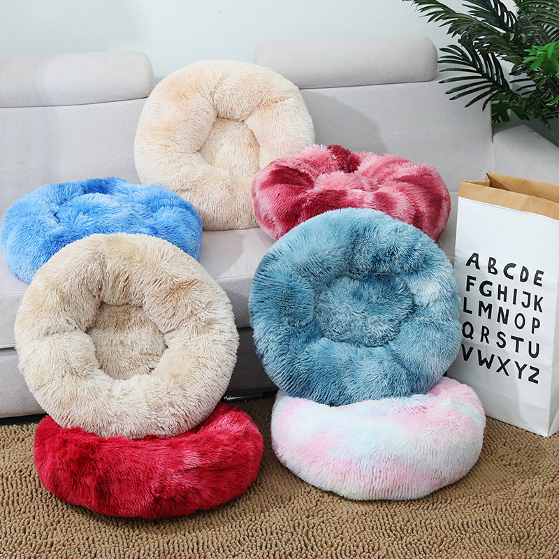 Pawlume Round Plush Pet Bed