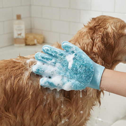 Pawlume Pet Bathing Gloves