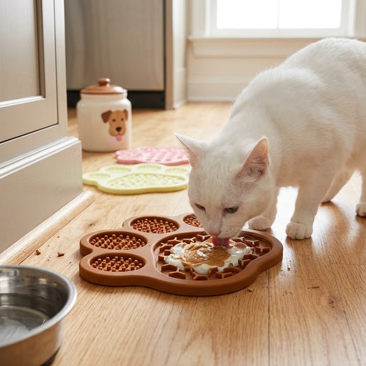 Pawlume Slow Feed Lick Mat Pad for Calm and Healthier Pets