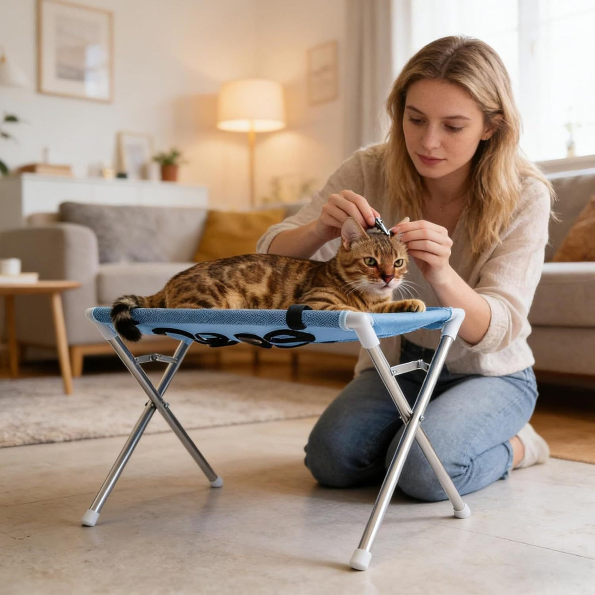 Pawlume Foldable Pet Bathing Hammock