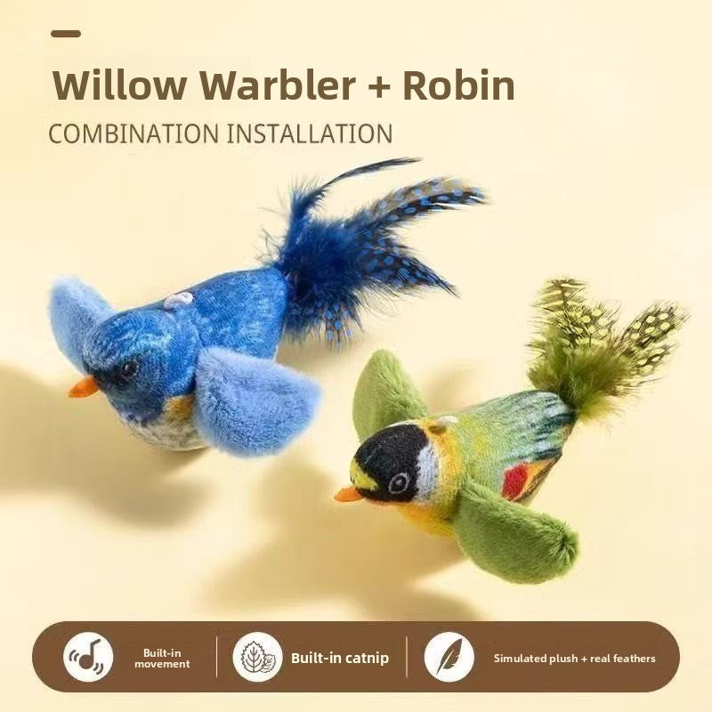 Pawlume Chirping Bird Cat Toy