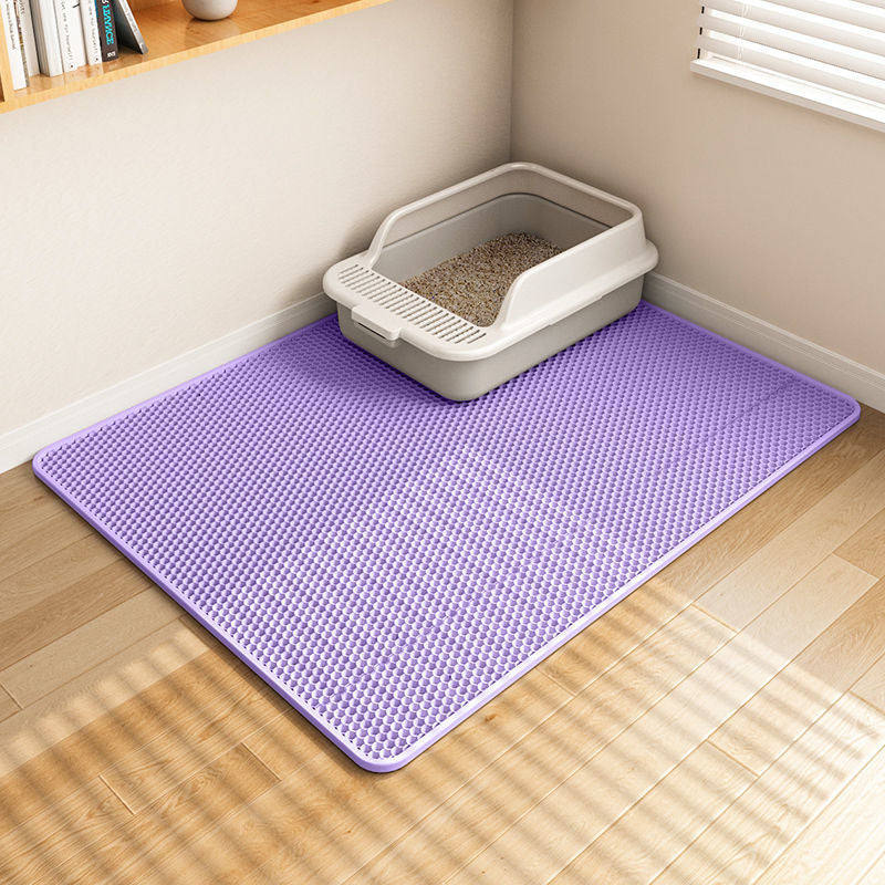 Pawlume Double Layer Washable Litter Mat - Ultimate Solution for Cat Litter Mess