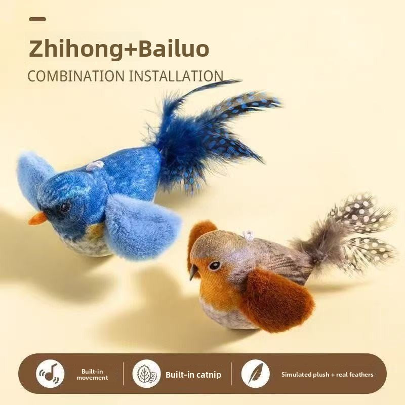 Pawlume Chirping Bird Cat Toy