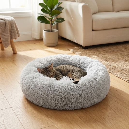 Pawlume Round Plush Pet Bed
